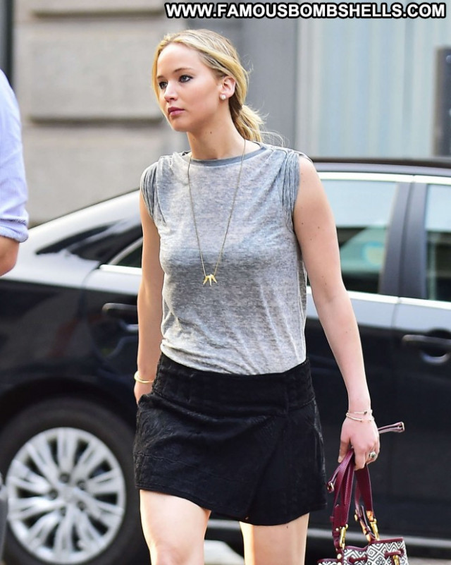 Jennifer Lawrence Nyc Black Posing Hot Beautiful Babe Paparazzi