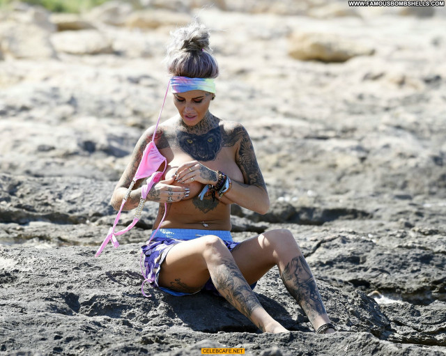 Jemma Lucy Celebrity Bikini Babe Ibiza Posing Hot Topless