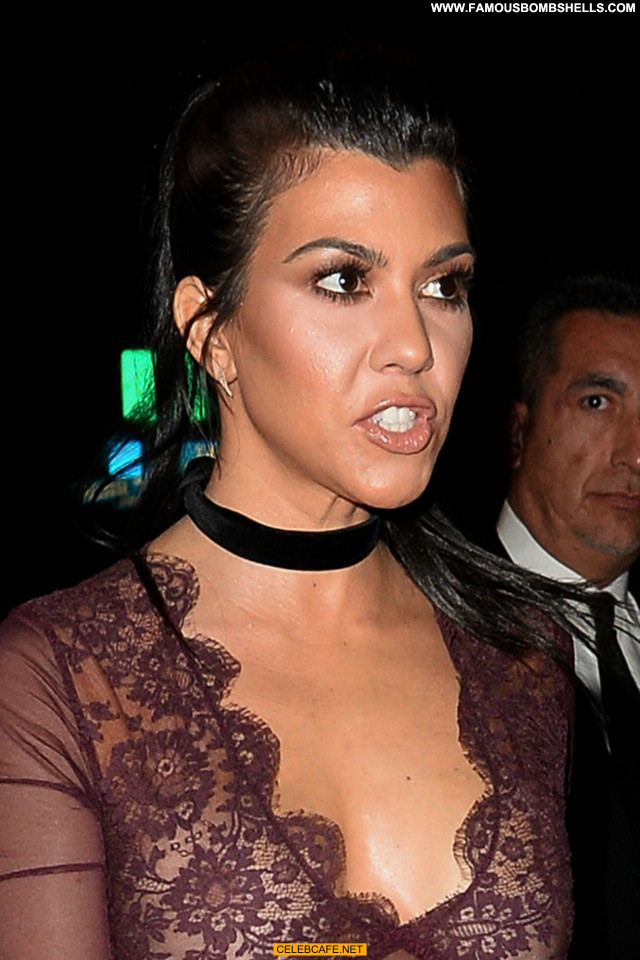 Kourtney Kardashian No Source Posing Hot Babe See Through Beautiful