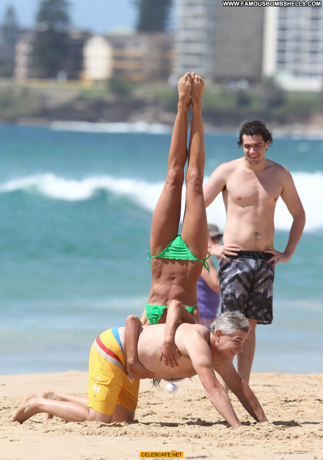 Sharni Vinson The Beach Celebrity Posing Hot Bikini Babe Beach